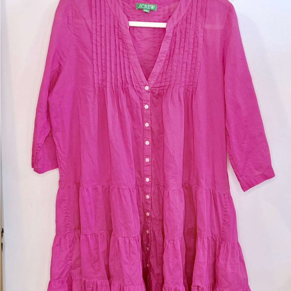 J. Crew Pink Beach Cover-Up
